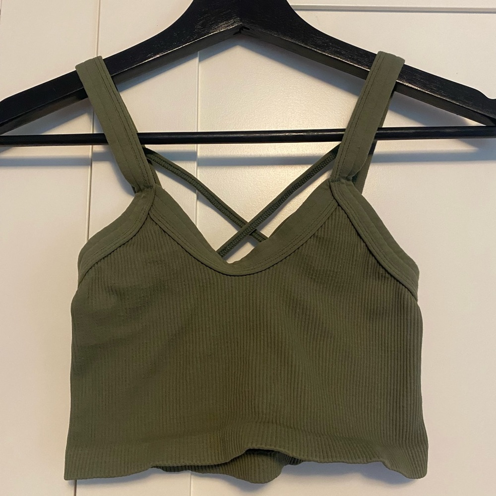 Free People Movement Happiness Runs Strappy Back Crop Tank